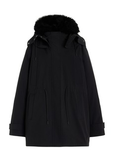 Proenza Schouler - Wilder Shearling-Lined Parka Coat - Black - US 8 - Moda Operandi