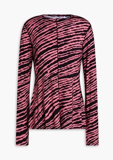 Proenza Schouler - Zebra-print stretch-jersey top - Pink - S