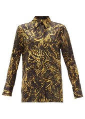 Proenza Schouler Abstract-print silk-satin shirt