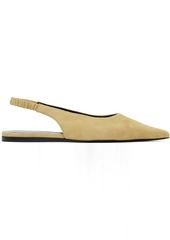 Proenza Schouler Beige Spike Slingback Ballerina Flats