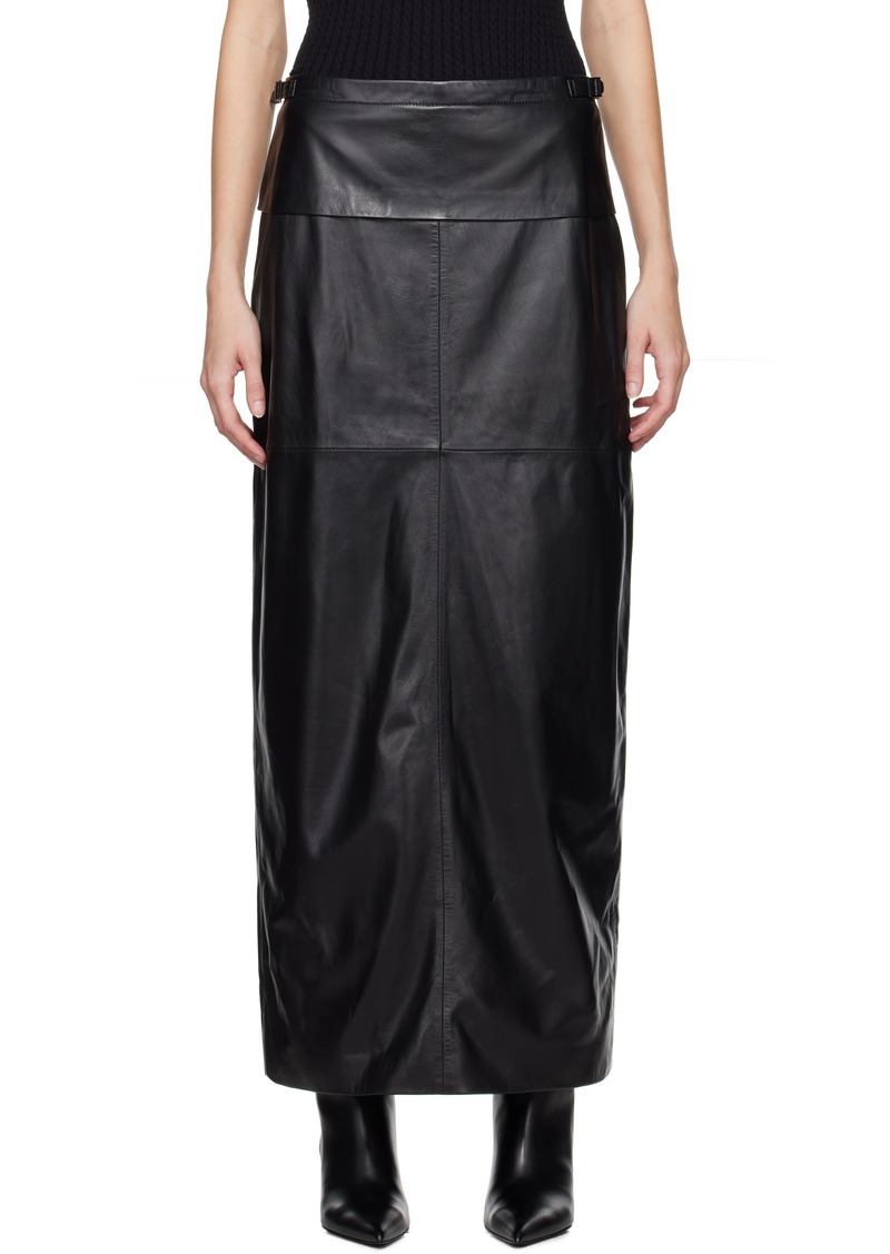 Proenza Schouler Black Adriana Leather Maxi Skirt