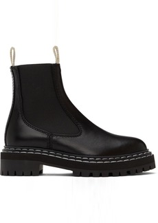 Proenza Schouler Black Lug Sole Chelsea Boots