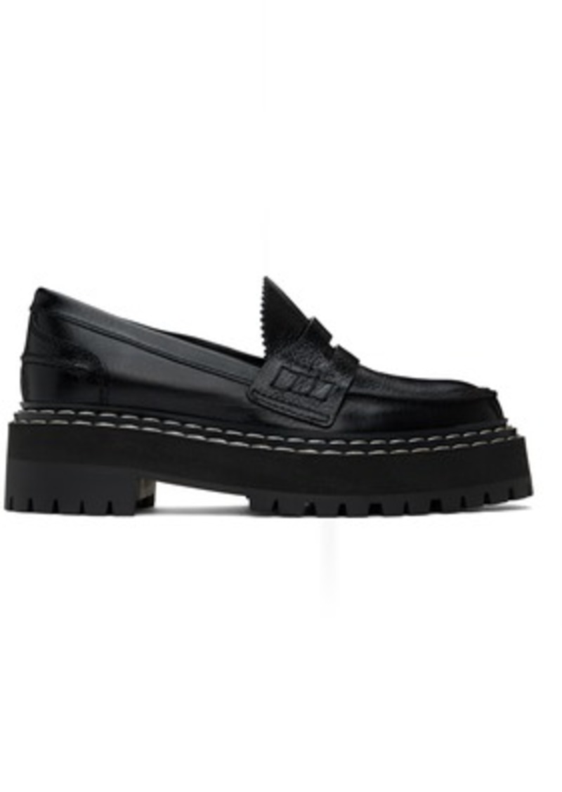 Proenza Schouler Black Lug Sole Platform Loafers