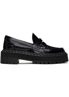 Proenza Schouler Black Lug Sole Platform Loafers