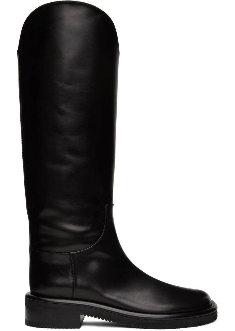 Proenza Schouler Black Pipe Riding Boots