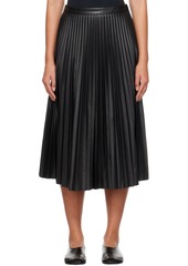 Proenza Schouler Black Proenza Schouler White Label Faux-Leather Midi Skirt