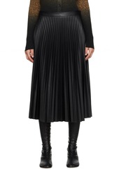 Proenza Schouler Black Proenza Schouler White Label Faux-Leather Midi Skirt