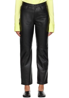 Proenza Schouler Black Proenza Schouler White Label Straight Leather Pants