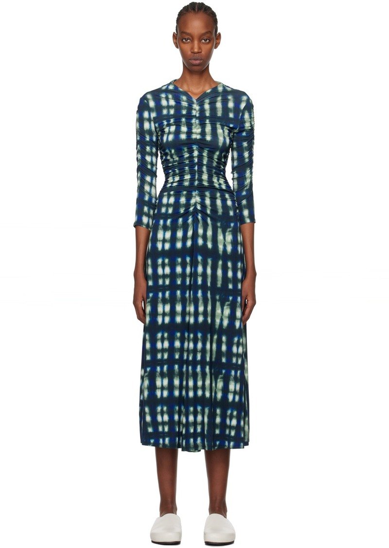 Proenza Schouler Blue & Green Proenza Schouler White Label Maxi Dress