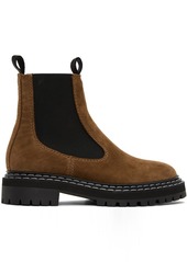 Proenza Schouler Brown Lug Sole Chelsea Boots