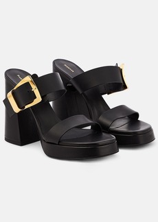 Proenza Schouler Buckle Slide leather platform mules