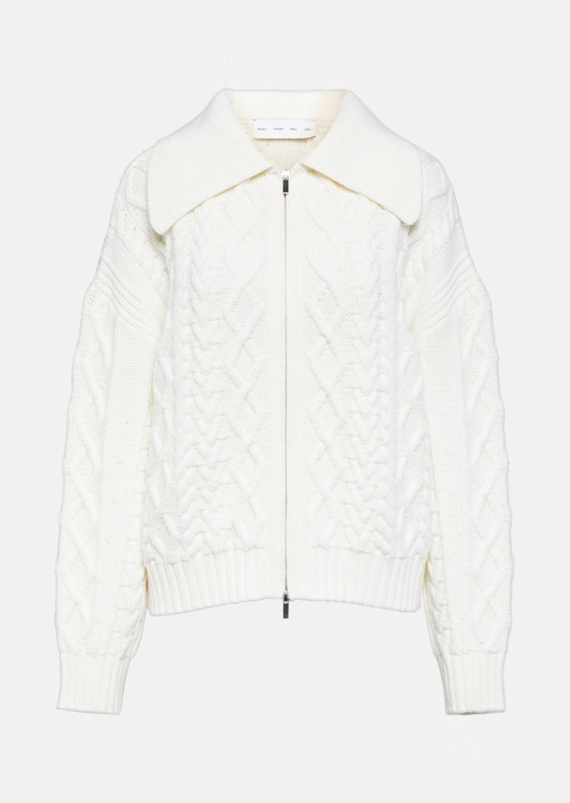 Proenza Schouler White Label cable-knit wool cardigan