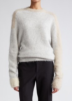 Proenza Schouler Colorblock Brushed Mohair Blend Sweater