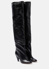 Proenza Schouler Cone leather over-the-knee boots