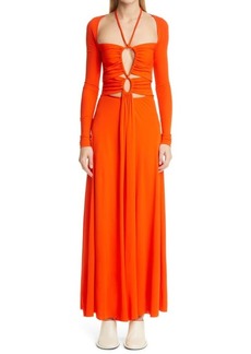Proenza Schouler Cutout Long Sleeve Jersey Dress