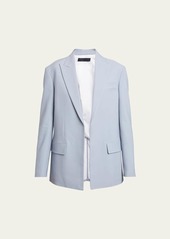 Proenza Schouler Devon Straight Wool Suiting Jacket