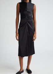 Proenza Schouler Ella Sleeveless Matte Satin Dress