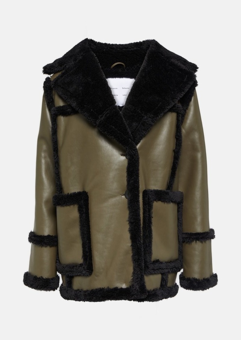 Proenza Schouler White Label faux shearling-lined jacket