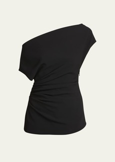 Proenza Schouler Francesca Off-The-Shoulder Short-Sleeve Blouse