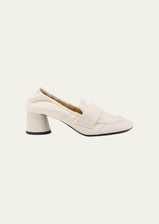 Proenza Schouler Glove Leather Cylinder-Heel Loafers
