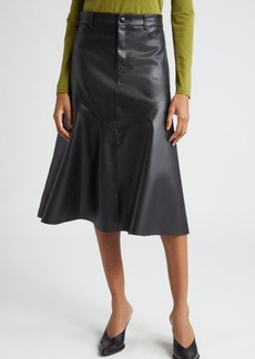 Proenza Schouler White Label Jesse A-Line Faux Leather Skirt