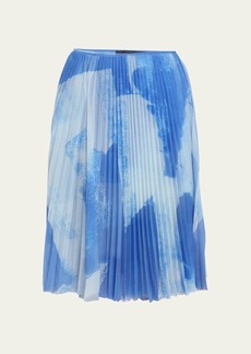 Proenza Schouler Judy Printed Pleated Jersey
