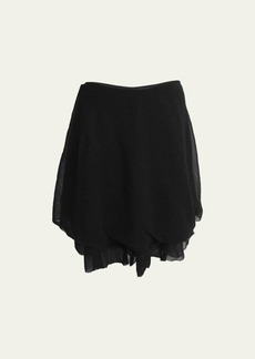 Proenza Schouler Julia Layered Mirco Pleat Jersey Skirt