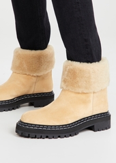 Proenza Schouler Lug Sole Shearling Ankle Boots
