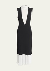 Proenza Schouler Mary Knit Layered Turtleneck Dress