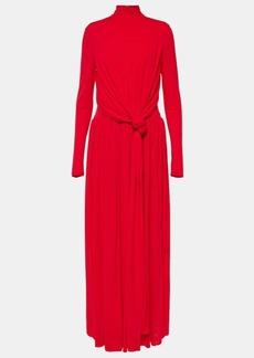 Proenza Schouler Meret draped crêpe jersey maxi dress