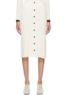 Proenza Schouler Off-White Proenza Schouler White Label Button Midi Skirt