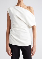 Proenza Schouler One-Shoulder Matte Crepe Top