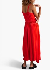 Proenza Schouler - Ruched jersey-crepe dress - Red - US 8