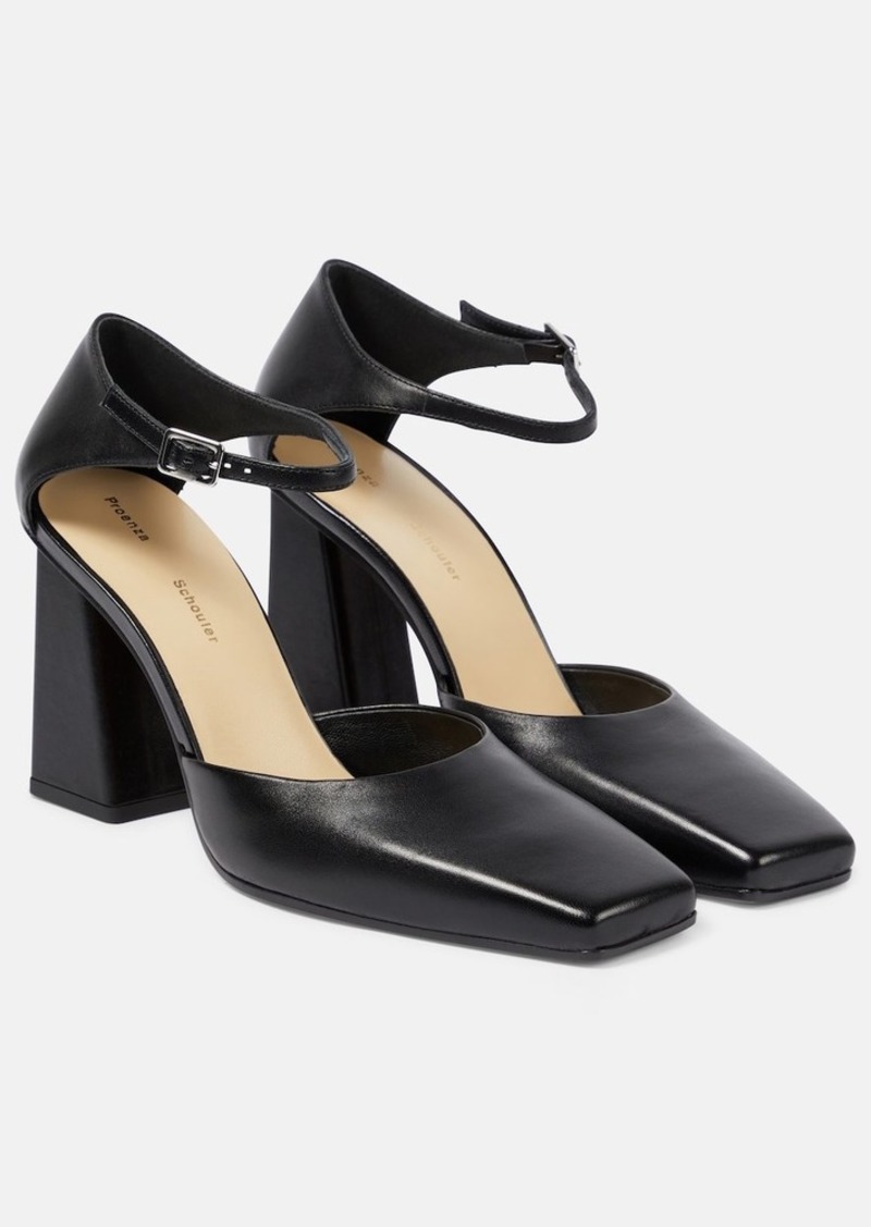 Proenza Schouler Quad leather pumps