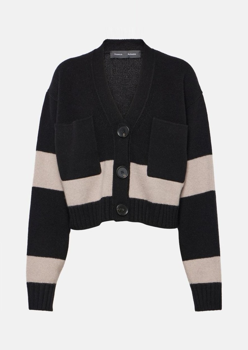 Proenza Schouler Sofia wool and cashmere cropped cardigan