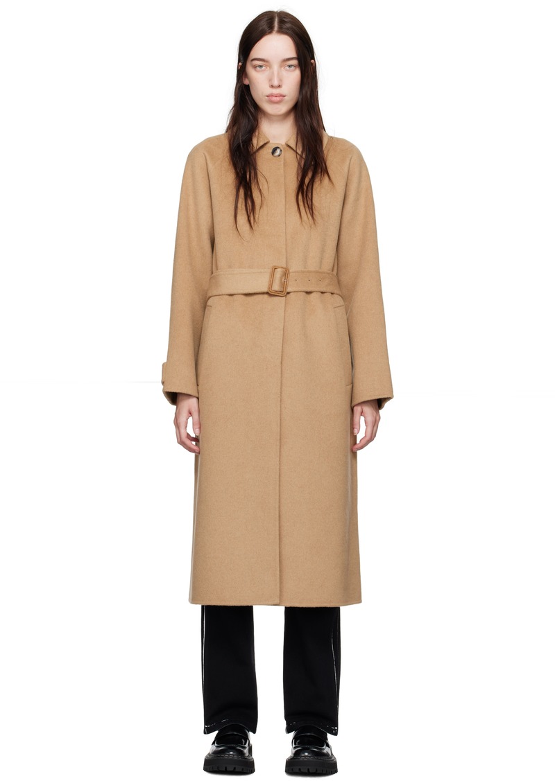 Proenza Schouler Tan Proenza Schouler White Label Juliette Coat