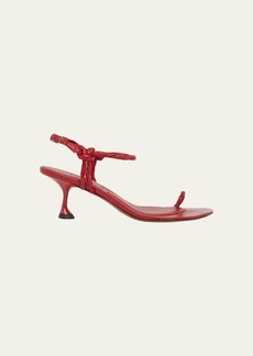 Proenza Schouler Tee Twisted Leather Ankle-Strap Sandals
