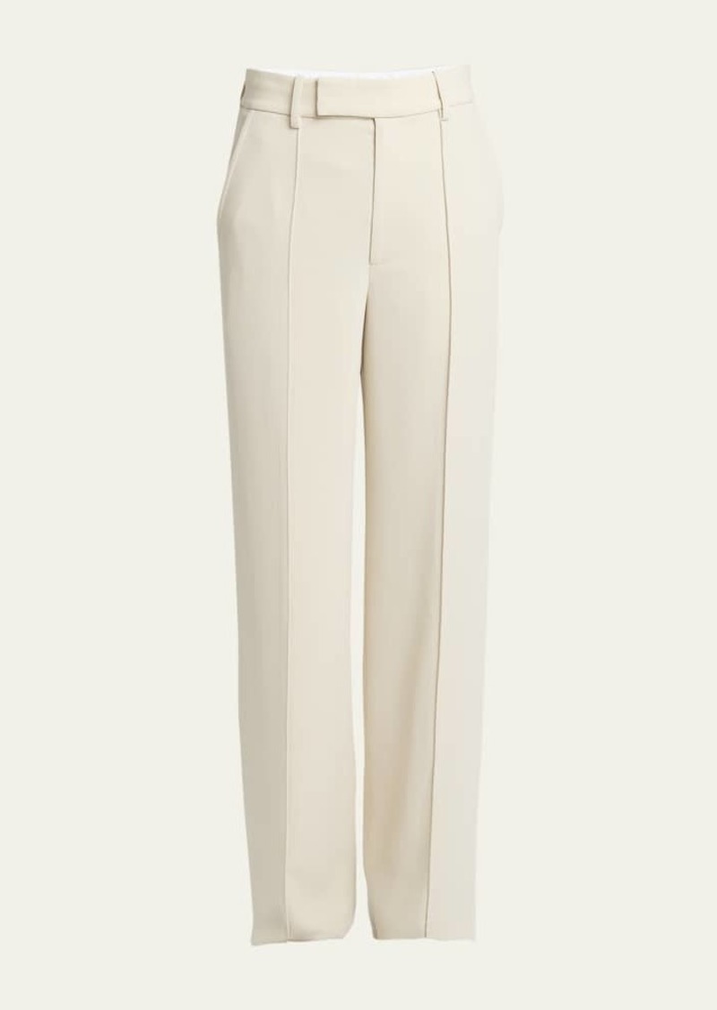 Proenza Schouler Weyes Straight Leg Matte Crepe Pants