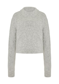 Proenza Schouler White Label - Brigitt Knit Wool-Blend Sweater - Grey - L - Moda Operandi