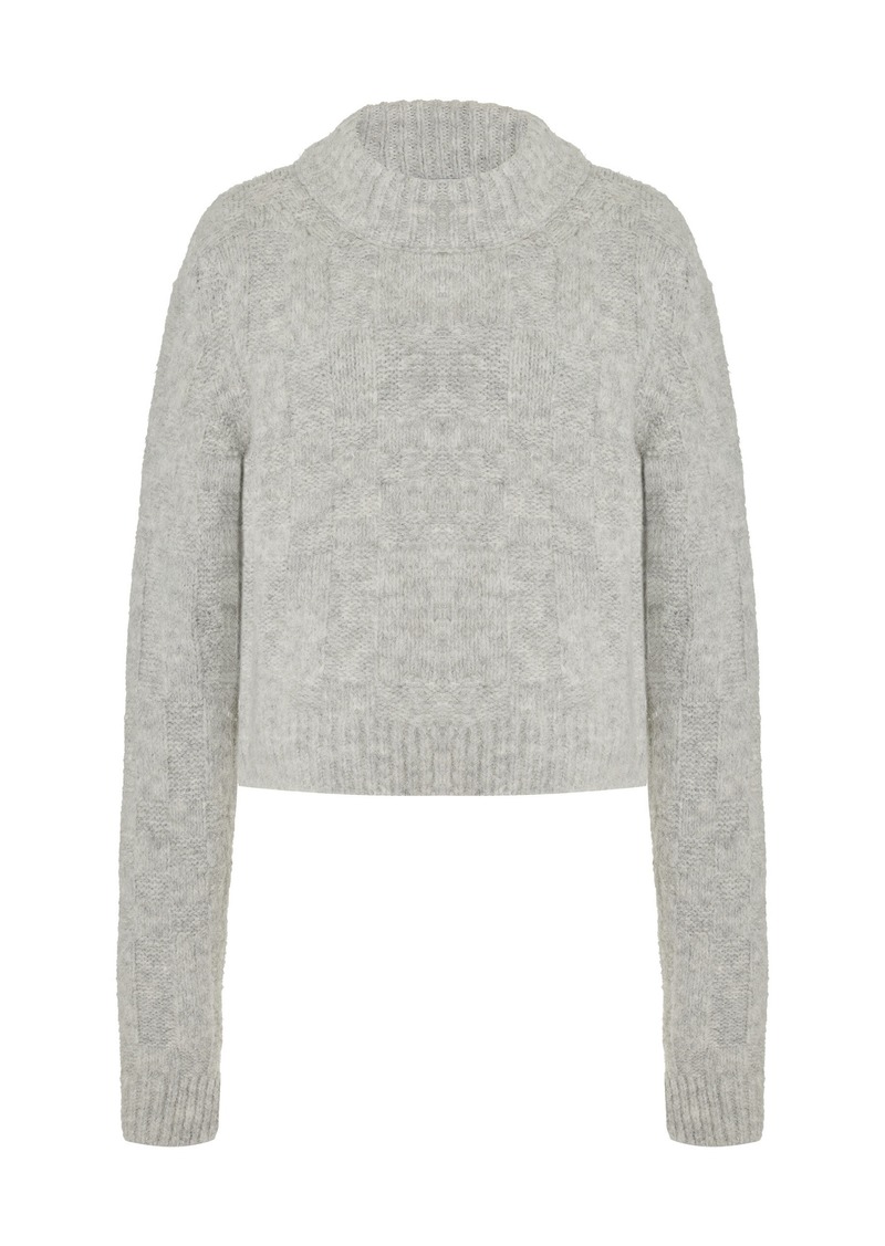 Proenza Schouler White Label - Brigitt Knit Wool-Blend Sweater - Grey - L - Moda Operandi