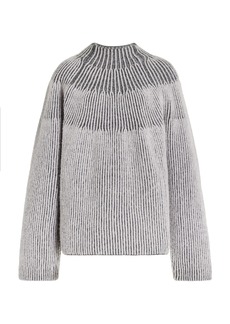 Proenza Schouler White Label - Brynn Jacquard Knit Sweater - Blue - M - Moda Operandi