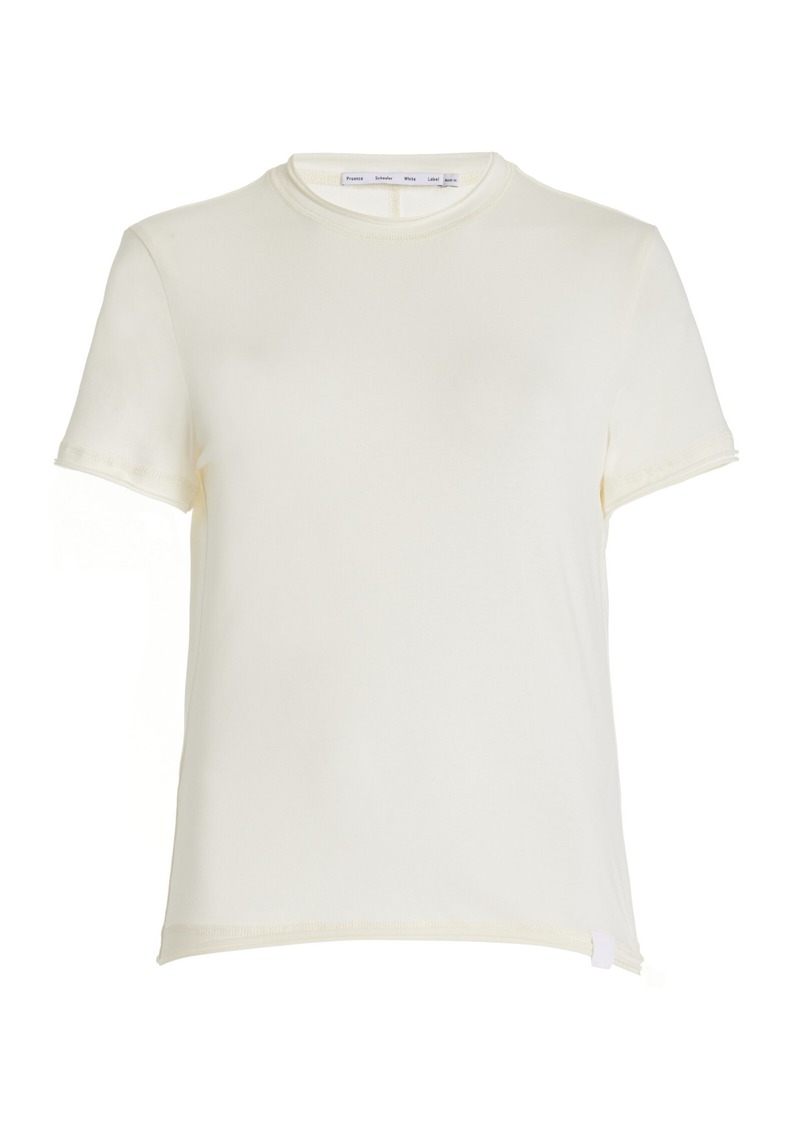 Proenza Schouler White Label - Elara Stretch-Cotton T-Shirt - White - XS - Moda Operandi