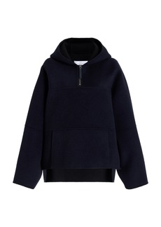 Proenza Schouler White Label - Isaac Double-Faced Wool Hoodie - Navy - M - Moda Operandi