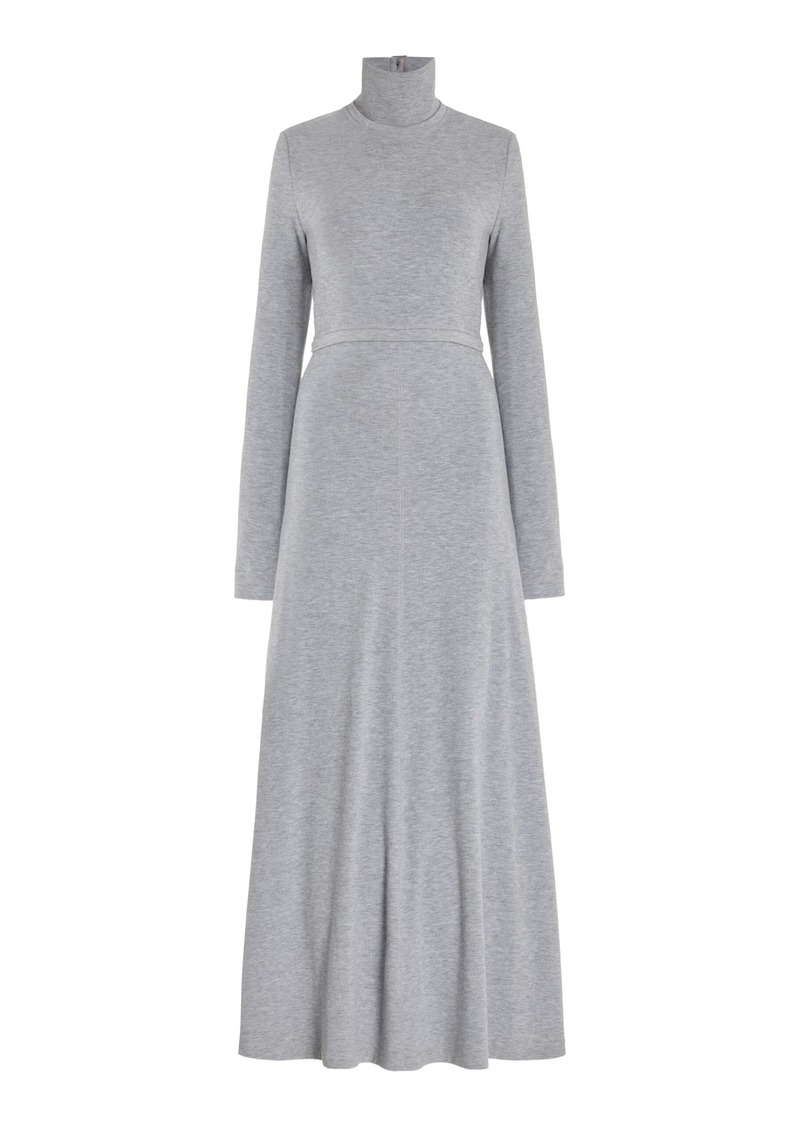 Proenza Schouler White Label - Jayne Brushed Ribbed-Knit Maxi Dress - Grey - M - Moda Operandi