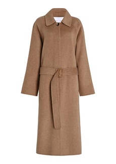 Proenza Schouler White Label - Juliette Brushed Wool-Blend Coat - Brown - M - Moda Operandi