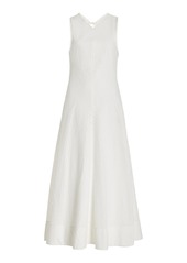 Proenza Schouler White Label - Juno Cotton Broderie Anglaise Midi Dress - White - US 8 - Moda Operandi