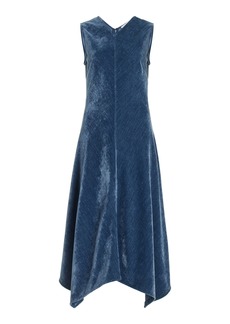 Proenza Schouler White Label - Layla Chenille Midi Dress - Blue - US 2 - Moda Operandi
