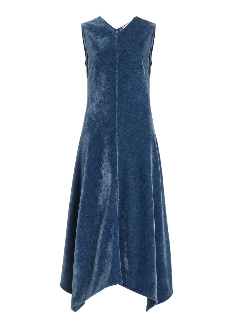 Proenza Schouler White Label - Layla Chenille Midi Dress - Blue - US 8 - Moda Operandi