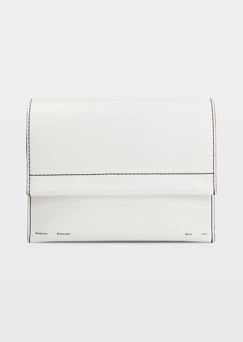 Proenza Schouler White Label Accordion Flap Leather Crossbody Bag