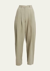 Proenza Schouler White Label Amber Pleated Cotton-Hemp Pants